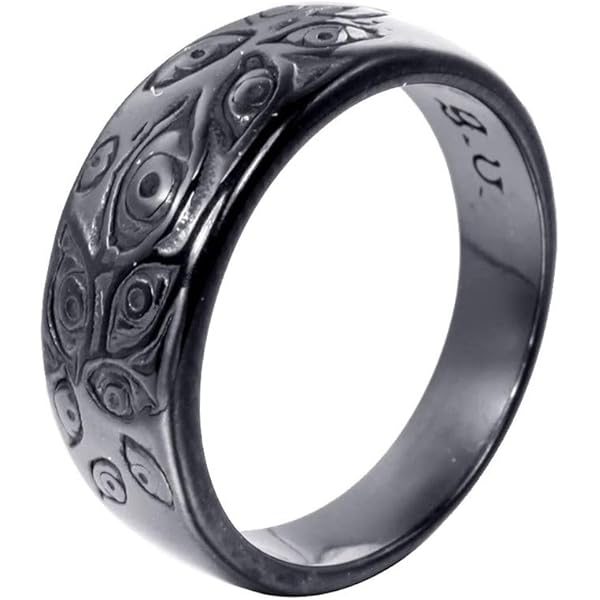Two Tone 925 Sterling Silver Buddha Demon Ring Good or Evil